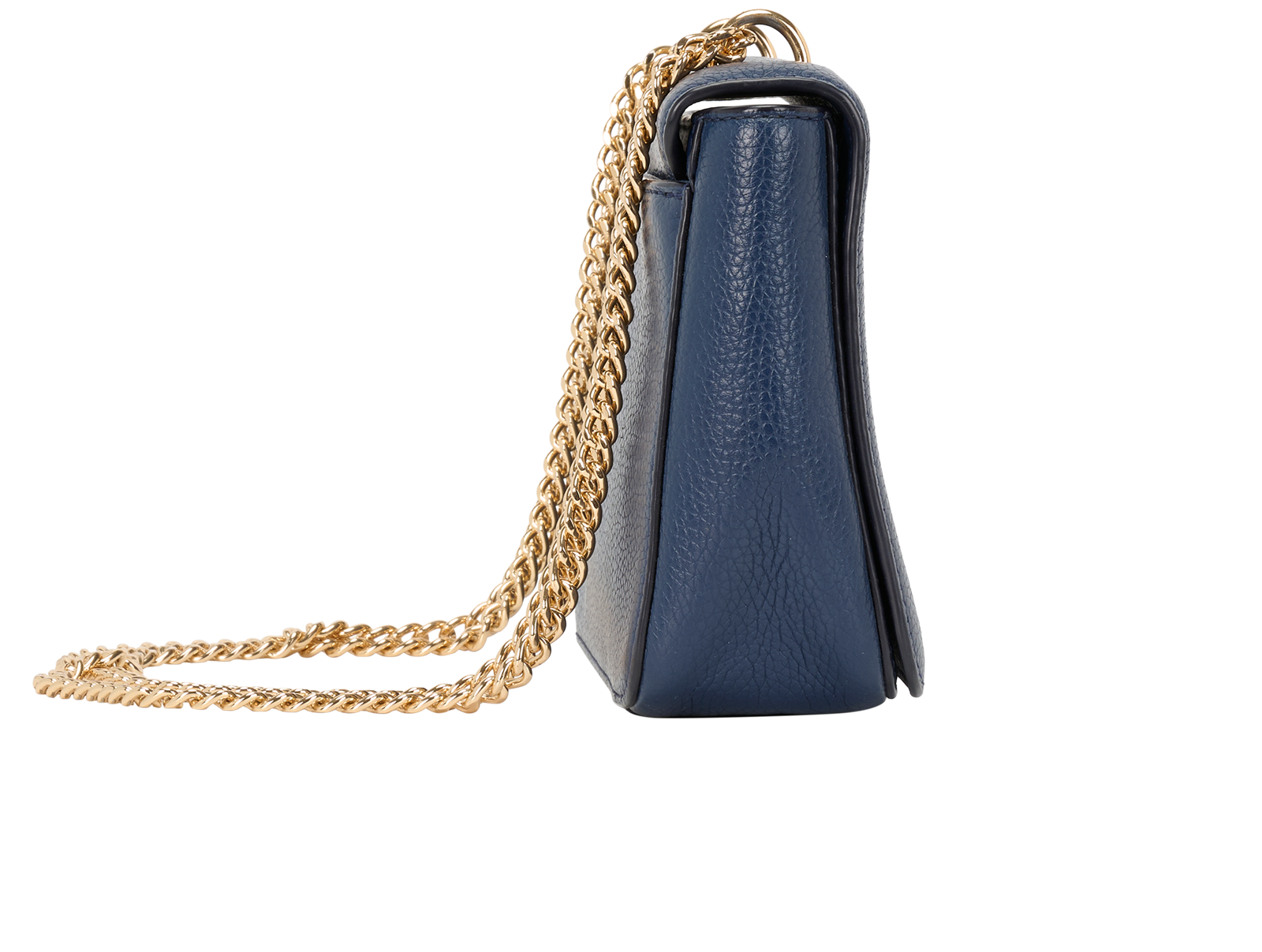 Carter Crossbody, &pound;220, Handbags, Navy, Leather, Side view
